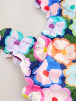 Next Scallop Edge Swimsuit (3-16yrs) Multi Floral Sale