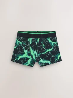 Next Boxers 7 Pack (3-16yrs) Multi Lightning Print New