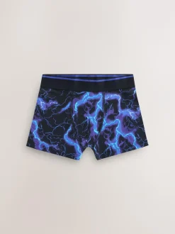 Next Boxers 7 Pack (3-16yrs) Multi Lightning Print New