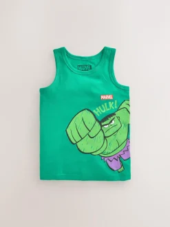 Next Multi Marvel 100% Cotton Vests 3 Pack (1.5-12yrs)