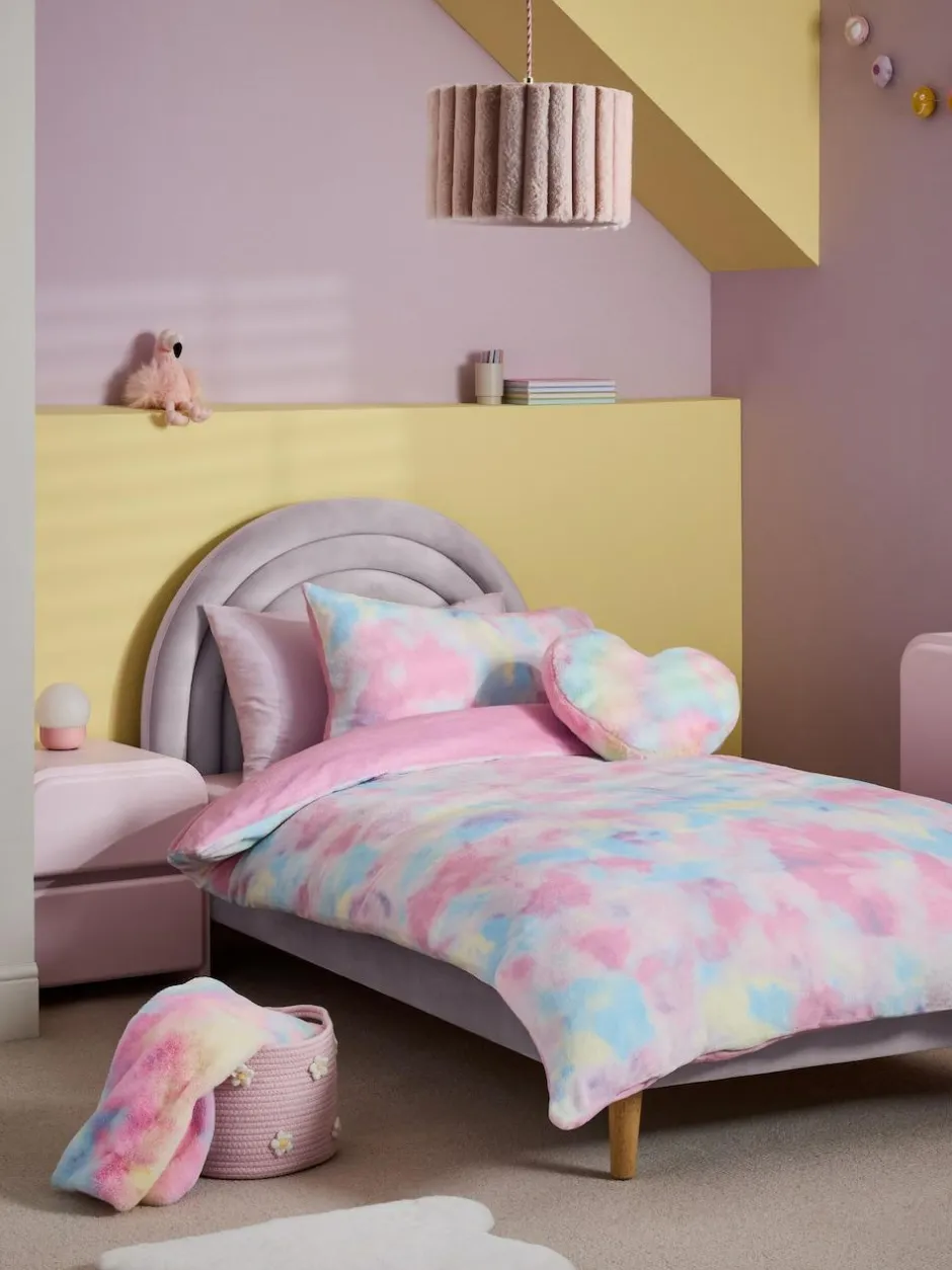 Next Multi Ombre Cosy Fleece Duvet Cover and Pillowcase Set Discount