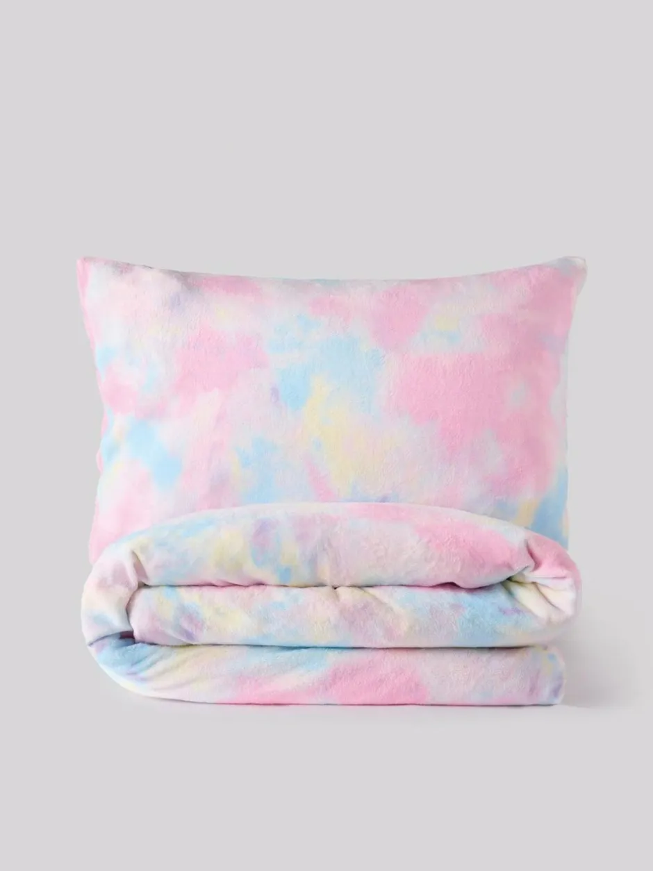Next Multi Ombre Cosy Fleece Duvet Cover and Pillowcase Set Discount