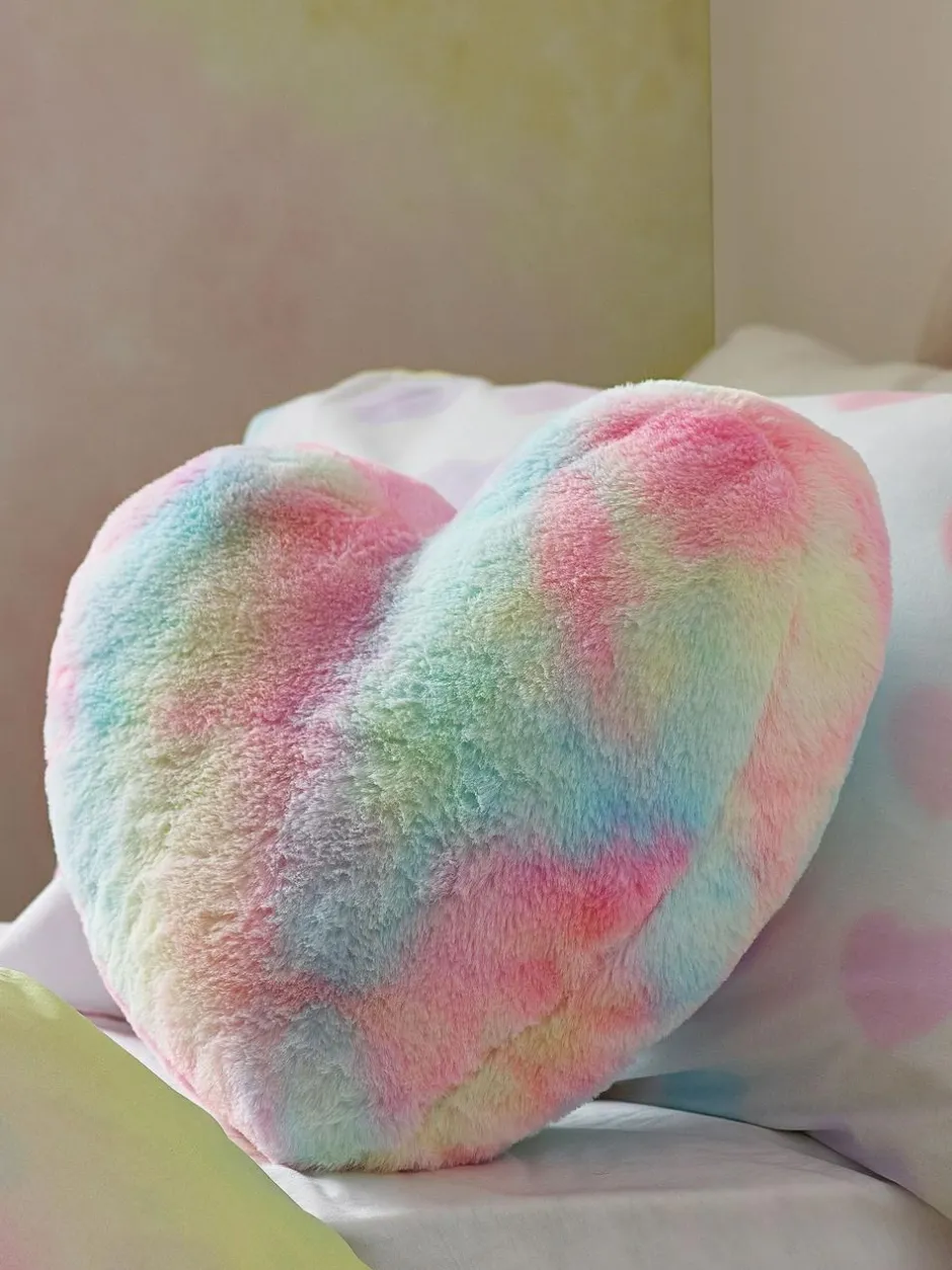 Next Multi Ombre Rainbow Heart Cushion Discount