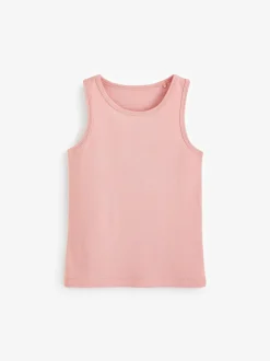 Next Multi Pastel 100% Cotton Vests 5 Pack (1.5-16yrs)