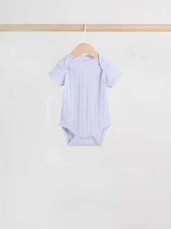 Next Multi Pastel 5 Pack Short Sleeve Baby Bodysuits Best