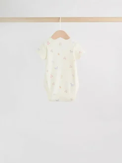 Next Multi Pastel Character 7 Pack Short Sleeve Baby Bodysuits Discount