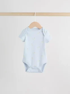 Next Multi Pastel Character 7 Pack Short Sleeve Baby Bodysuits Discount