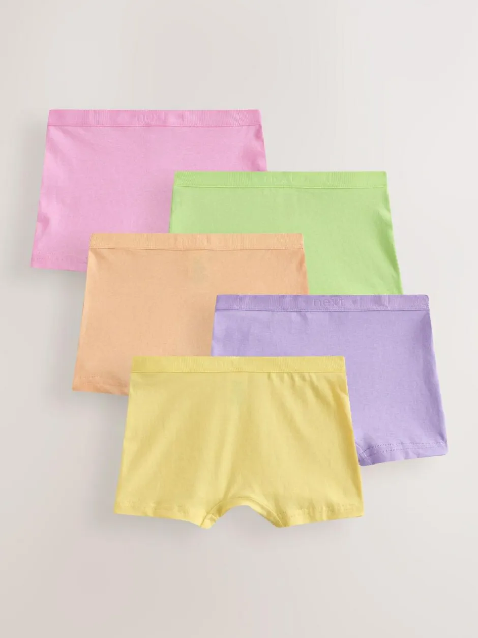 Next Short Briefs 5 Pack (2-16yrs) Multi Pastel Hot