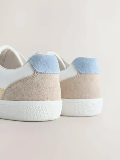 Next Wide Fit (G) Retro Trainers Multi Pastel Sale