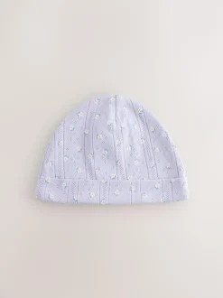Next Multi Pointelle Baby Beanies 3 Pack (0-18mths) Sale