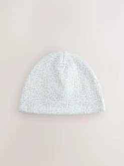Next Multi Pointelle Baby Beanies 3 Pack (0-18mths) Sale
