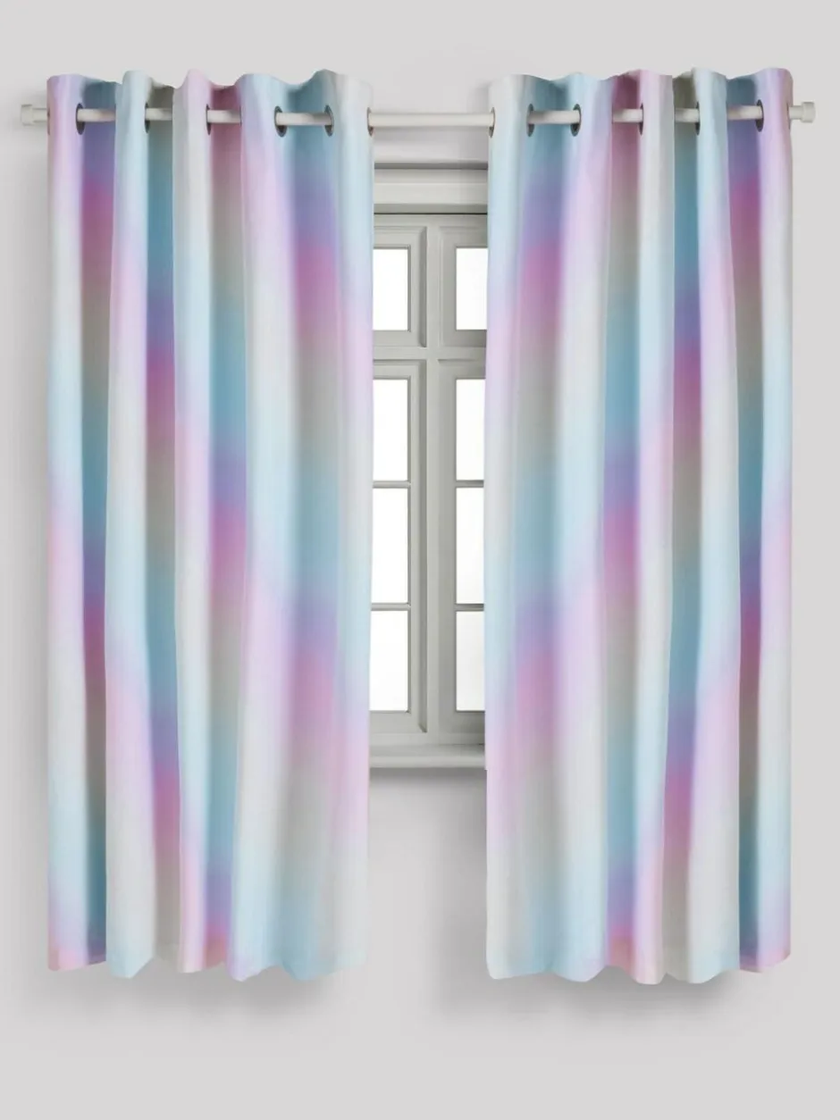 Next Multi Rainbow Ombre Eyelet Blackout Curtains Outlet