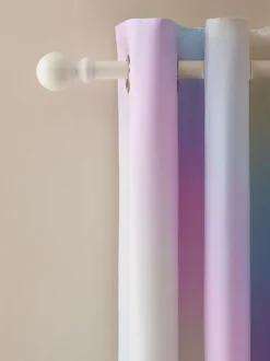Next Multi Rainbow Ombre Eyelet Blackout Curtains Outlet