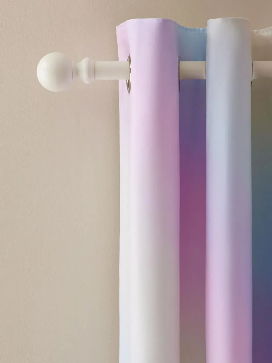 Next Multi Rainbow Ombre Eyelet Blackout Curtains Outlet