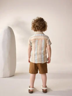 Next Short Sleeves Textured Shirt (3mths-7yrs) Multi Online