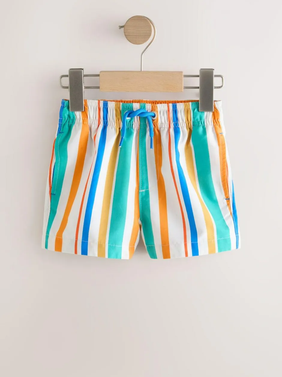 Next Printed Swim Shorts (3mths-7yrs) Multi Stripe Hot