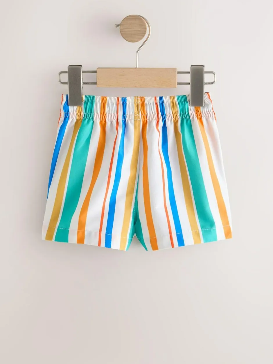 Next Printed Swim Shorts (3mths-7yrs) Multi Stripe Hot