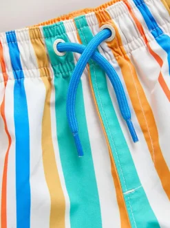 Next Printed Swim Shorts (3mths-7yrs) Multi Stripe Hot