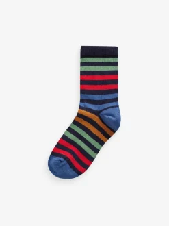Next Multi Stripe Transport Cotton Rich Socks 7 Pack Best