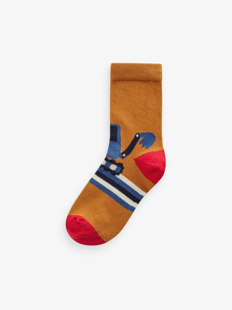 Next Multi Stripe Transport Cotton Rich Socks 7 Pack Best