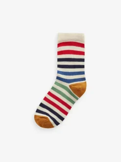 Next Multi Stripe Transport Cotton Rich Socks 7 Pack Best
