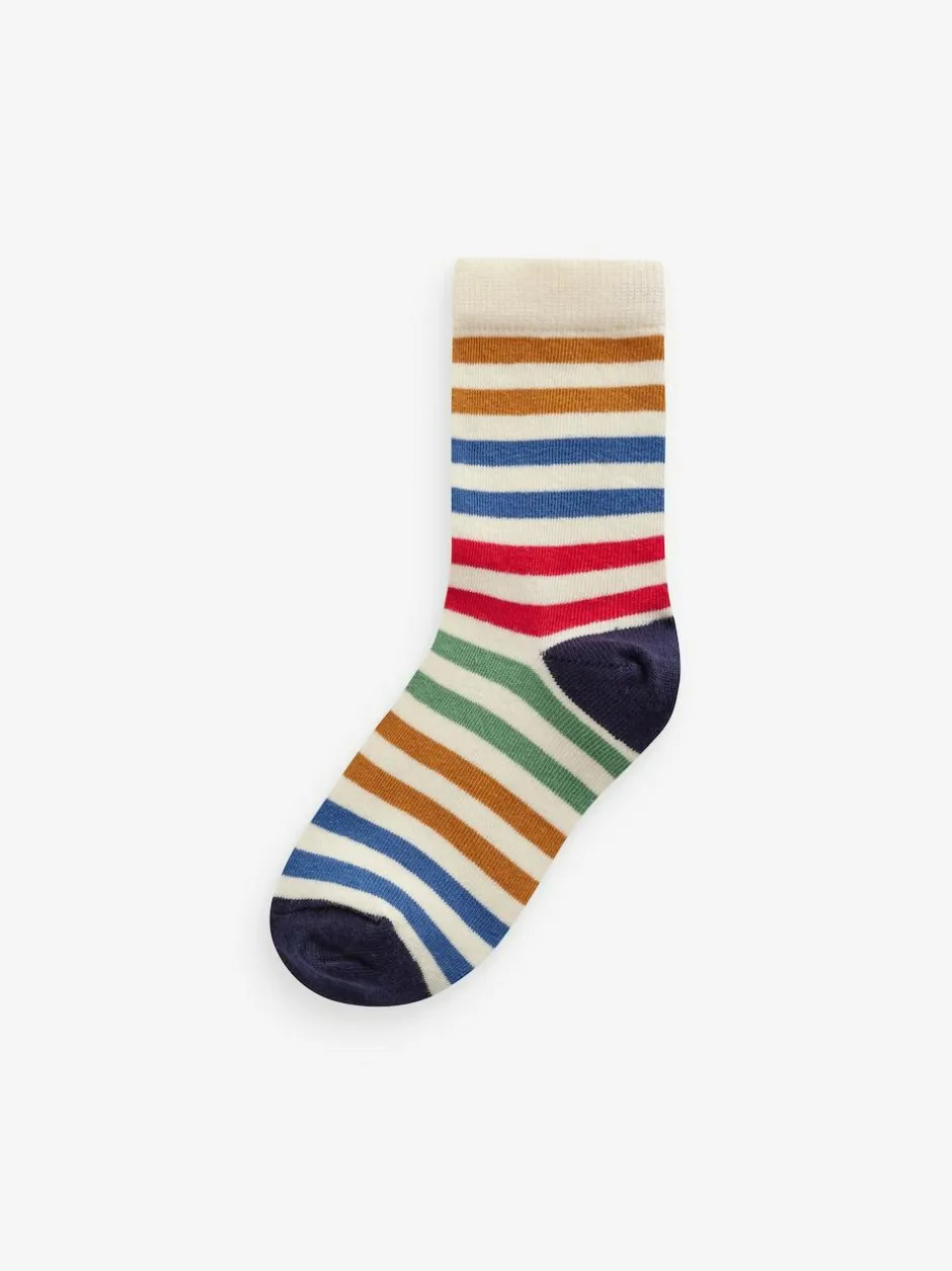 Next Multi Stripe Transport Cotton Rich Socks 7 Pack Best