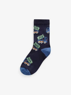 Next Multi Stripe Transport Cotton Rich Socks 7 Pack Best