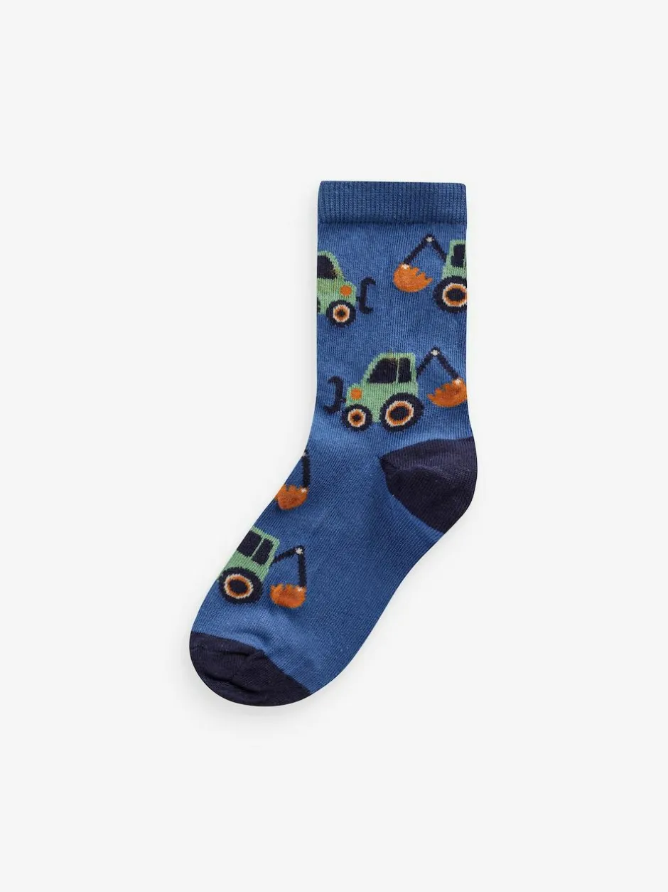 Next Multi Stripe Transport Cotton Rich Socks 7 Pack Best