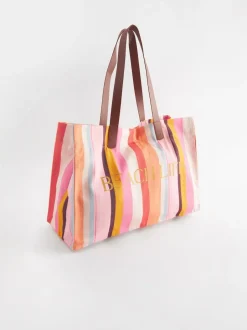 Next Multi Striped Beach Bag Clearance