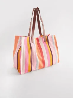Next Multi Striped Beach Bag Clearance