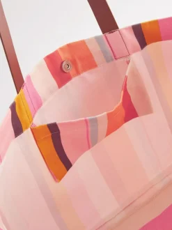 Next Multi Striped Beach Bag Clearance
