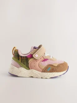 Next Wide Fit (G) Elastic Lace Touch Fasten Trainers Multi Best