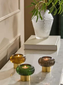 Next Multicolour Cooper Glass Candle Holder Tealight Online