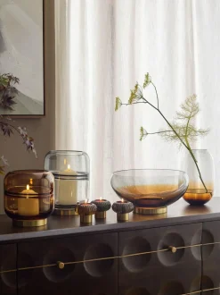 Next Multicolour Cooper Glass Candle Holder Tealight Online