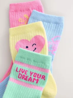 Next Cotton Rich Cushioned Sole Ankle Socks 4 Pack Multicolour Pattern Discount