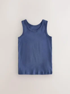 Next Multicolour Vests 5 Pack (1.5-16yrs) New