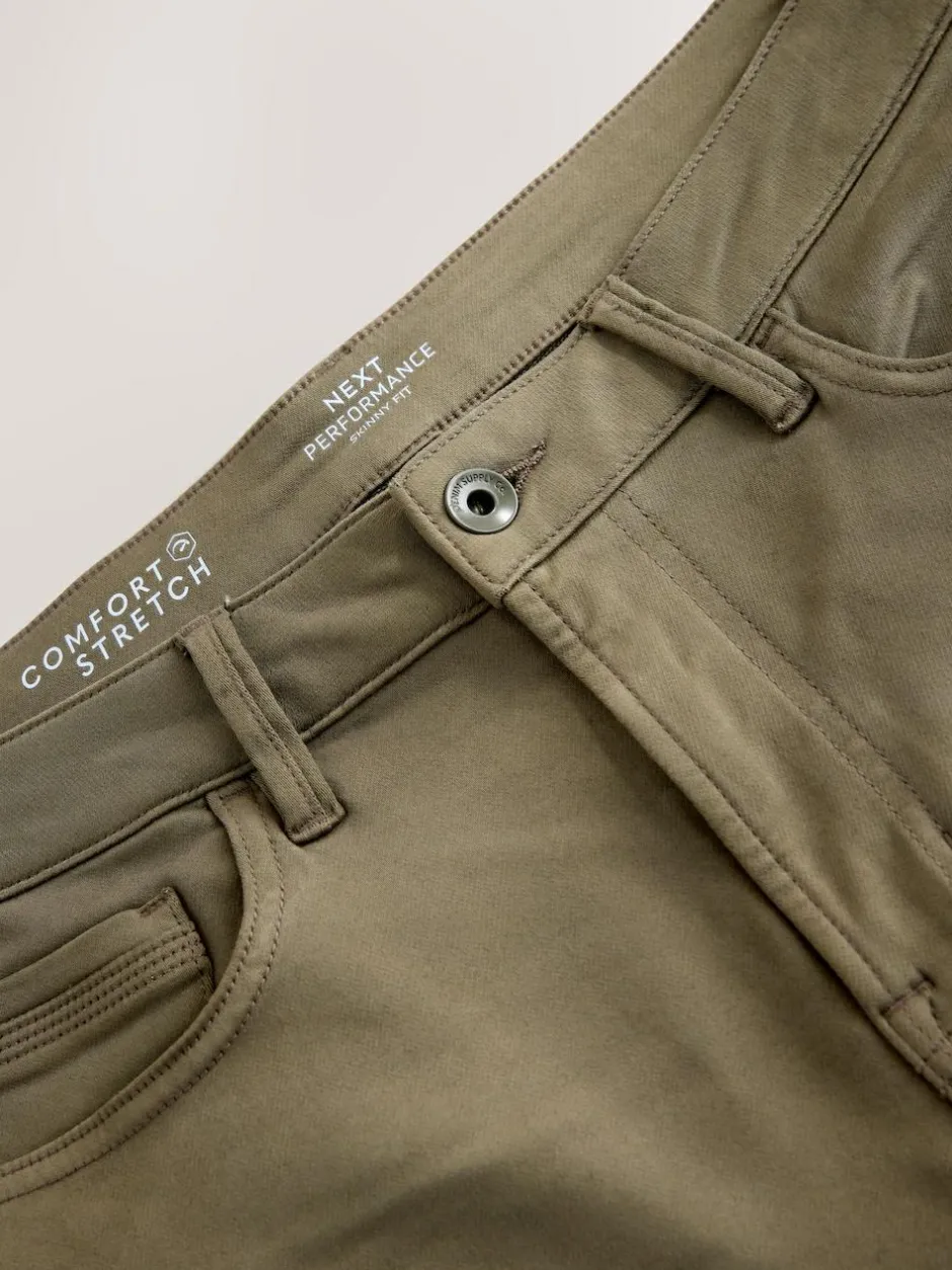 Next Mushroom Brown Skinny Fit Comfort Stretch Jeans Sale