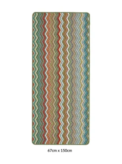 My Mat Candy Multi Zig Zag Runner Hot