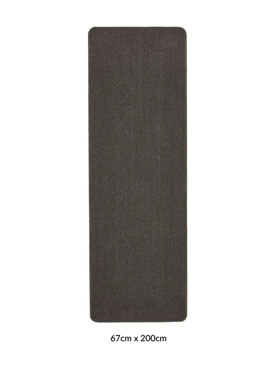 My Mat Plain Runner Charcoal Hot