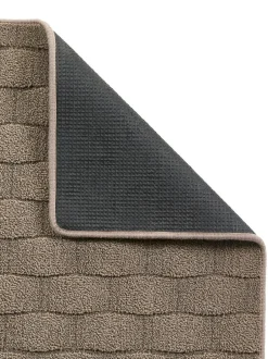 My Mat Sculptured Basketweave Rug Mink New