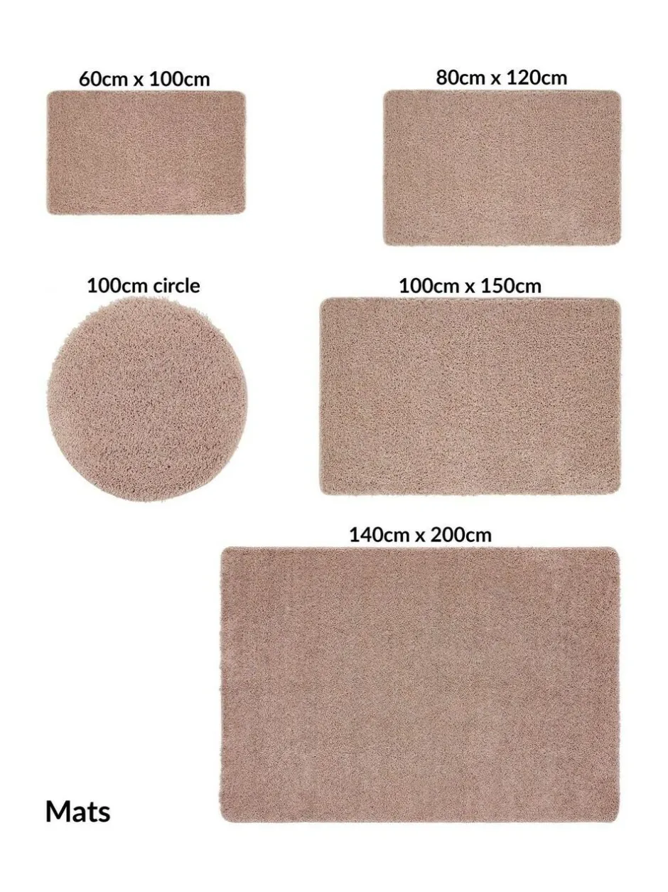 My Rug Nude Pink Shaggy Rug Discount