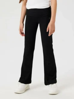 Name It Black Fold Over Flared Jersey Jeans Clearance