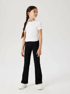 Name It Black Fold Over Flared Jersey Jeans Clearance