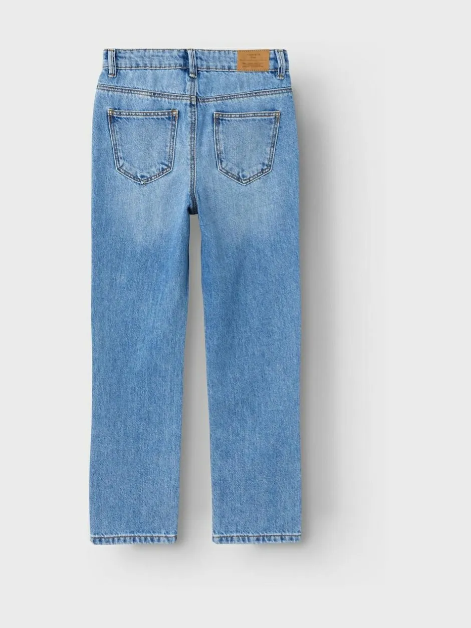 Name It Blue High Waist Straight Leg Jeans Best
