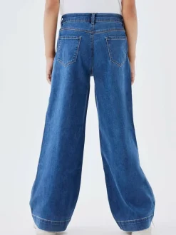 Name It Blue High Waist Wide Leg Jeans New