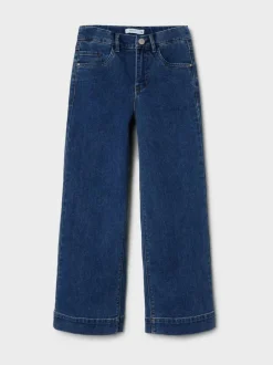 Name It Blue High Waist Wide Leg Jeans New