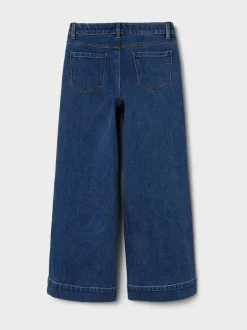Name It Blue High Waist Wide Leg Jeans New