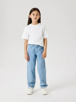Name It Blue Rhinestone Straight Leg Jeans New