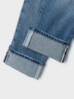 Name It Blue Straight Leg Fold Up Jeans Hot