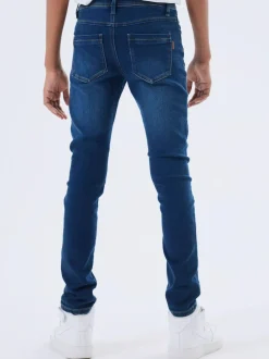 Name It Boys Slim Fit Jeans Dark Blue Sale